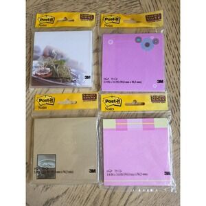 Post It Notes Lot Of 4 Designs New 300 Sheets Post-It Notes Super Sticky